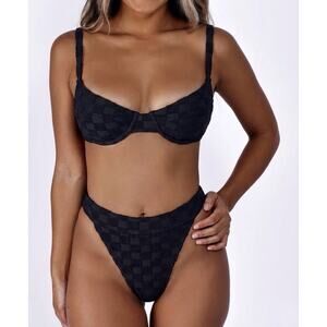 NWOT Skatie• ‘Summer’ Bikini Bottoms in MONACO Terry Checkered